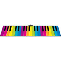 Giant Rainbow Keyboard Playmat
