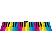 Jumbo Rainbow Keyboard Playmat